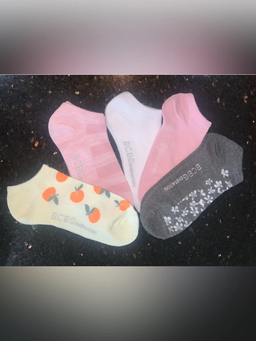 BCBG NWOT 5 pack Assorted Women’s No-Show Socks